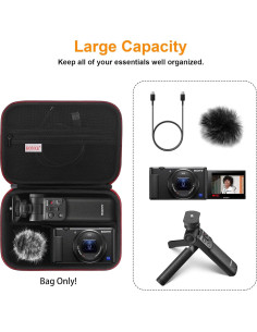 BOVKE Funda para Cámara Sony ZV-1 II con Accesorios 2