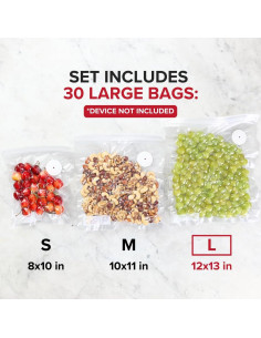 Bolsas de Sellado al Vacío Chef Preserve 30 Grandes 2