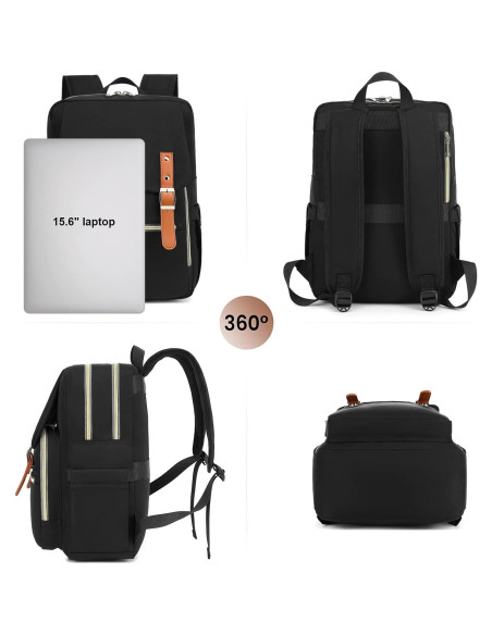 Mochila Fuyicat para Laptop 15.6" Negra para Viaje