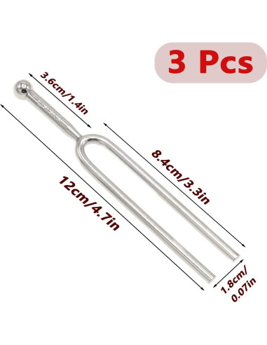 Juego de 3 Tenedores de Afinación A 440 Hz Cheerock