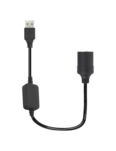 Adaptador USB A macho 12V para encendedor de coche 60 cm