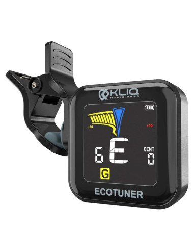KLIQ EcoTuner - Afinador Clip-On Recargable USB para Instrumentos