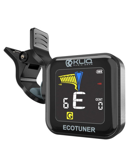 KLIQ EcoTuner - Afinador Clip-On Recargable USB para Instrumentos