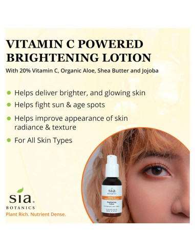 Loción Facial Iluminadora SIA Botanics 59ml Vitamina C