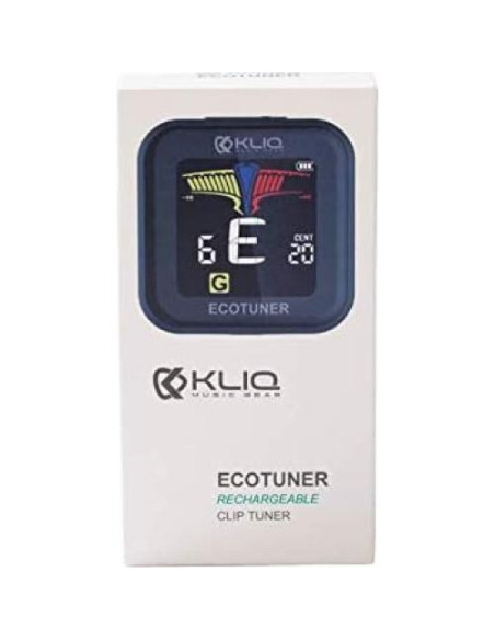 KLIQ EcoTuner - Afinador Clip-On Recargable USB para Instrumentos