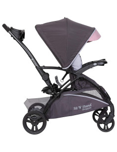 Carrito de Compras Baby Trend Sit N' Stand 5 en 1 Rosa 2