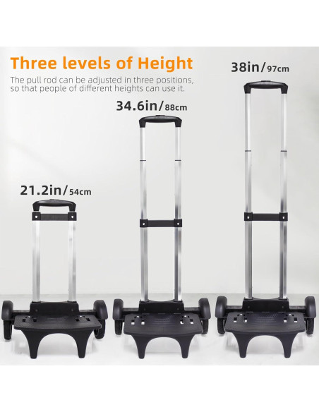 Carro de Mochila HapBoby TK05 con Ruedas Grandes y Plegable