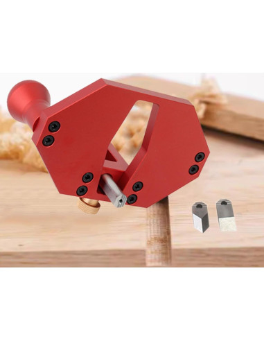 Planeador Router Manual JCFANTS Rojo Ajustable 30mm Corte