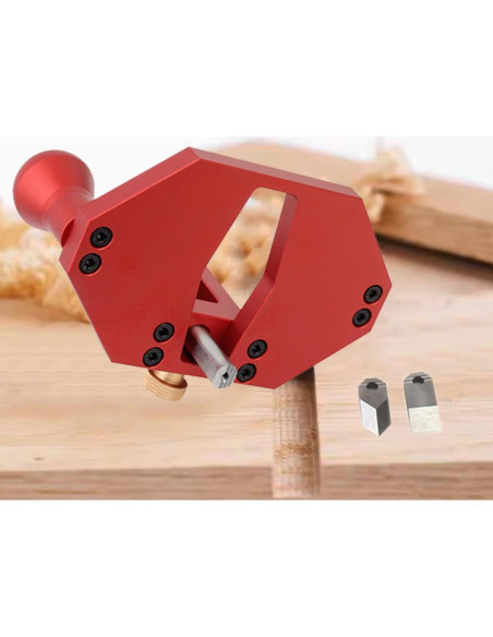 Planeador Router Manual JCFANTS Rojo Ajustable 30mm Corte