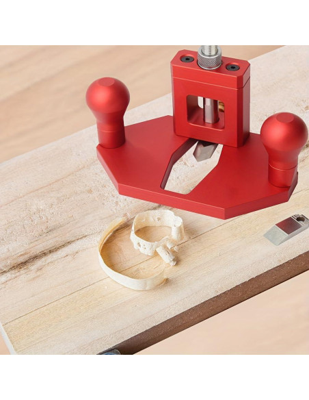Planeador Router Manual JCFANTS Rojo Ajustable 30mm Corte