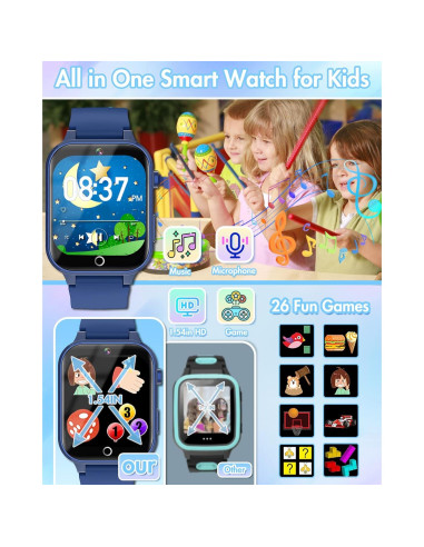 Reloj Inteligente Eastonec D07 para Niños 3-12 Años