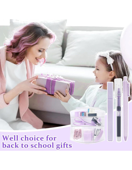 Kit de Suministros de Oficina Mini YUMOONI Púrpura