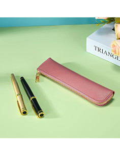 Estuche de cuero Sluxa modelo pen bag-1 color púrpura 2