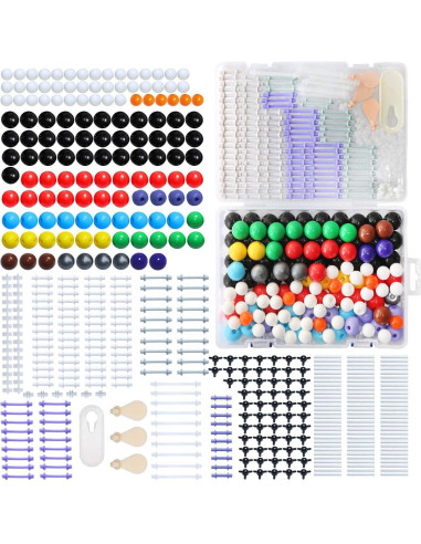 Kit de Modelo Molecular Linktor 444 Piezas Química 3D