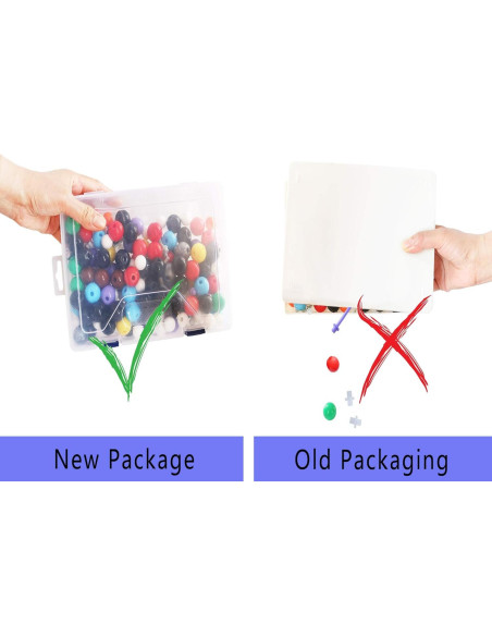 Kit de Modelo Molecular Linktor 444 Piezas Química 3D