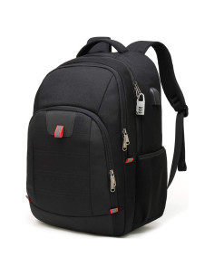 Mochila Della Gao Antirrobo para Laptop 17.3" Negra