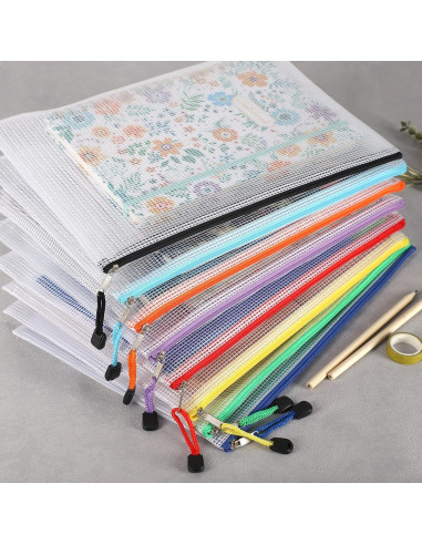 Bolsas de Cremallera A4 EOOUT 24 Piezas Multicolor