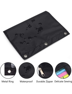 Estuche de Lápiz MaxFly 24 Paquetes Negro 25x18cm 2