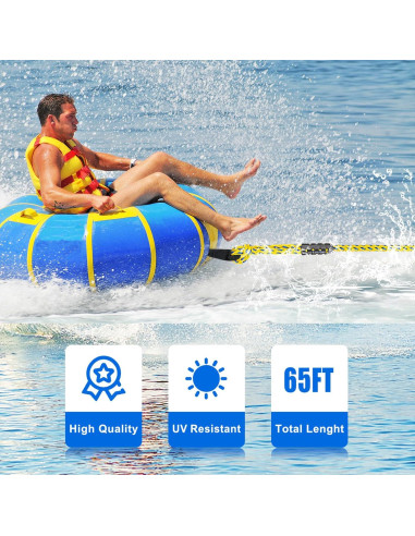 Cuerda de Remolque Pesada SELEWARE 19.81m para Barcos y Tubing