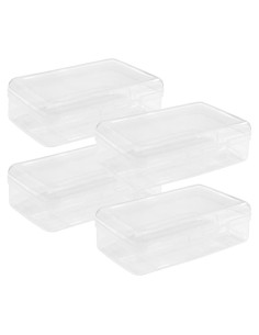 Caja de Lápices Ykimok Transparente Paquete de 4 Apilables