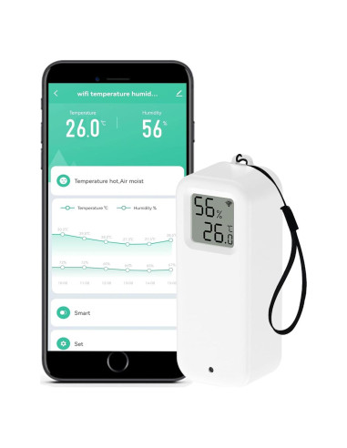 Termómetro e Higrómetro Inteligente WiFi SENCKIT TH13Y