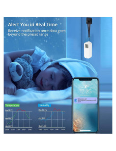 Termómetro e Higrómetro Inteligente WiFi SENCKIT TH13Y 2