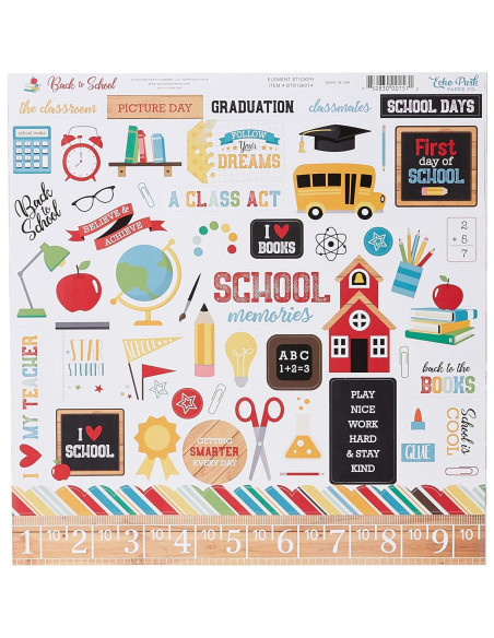 Kit de colección de regreso a clases Echo Park Paper 12x12