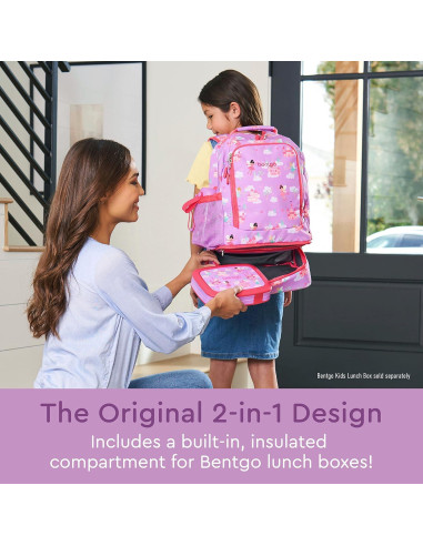 Mochila 2-en-1 Bentgo para Niños 40,64 cm con Almuerzo Hadas