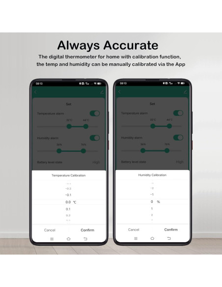 Termómetro e Higrómetro Inteligente WiFi SENCKIT TH13Y