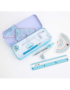 Juego de compás Waremew 8 piezas con caja irrompible 2