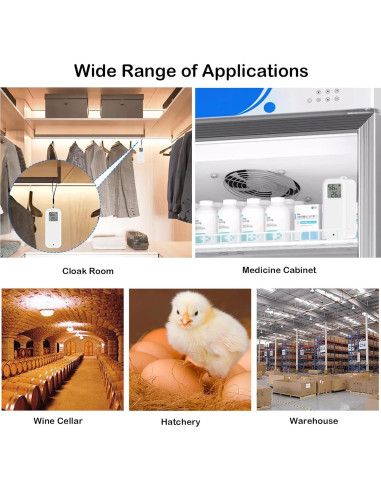 Termómetro e Higrómetro Inteligente WiFi SENCKIT TH13Y