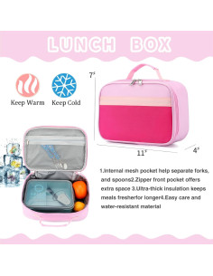 Juego de Mochilas Niños Niñas Morado Rosa Grande 2