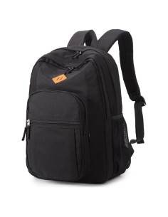 Mochila de Viaje Resistente al Agua Unisex Negra 41.9cm