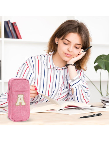Estuche de Lápices GIFTOXO Rosa Gran Capacidad 23x9.9cm