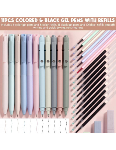 Kit de Suministros Escolares FLOE 65 Piezas Estético Rosa