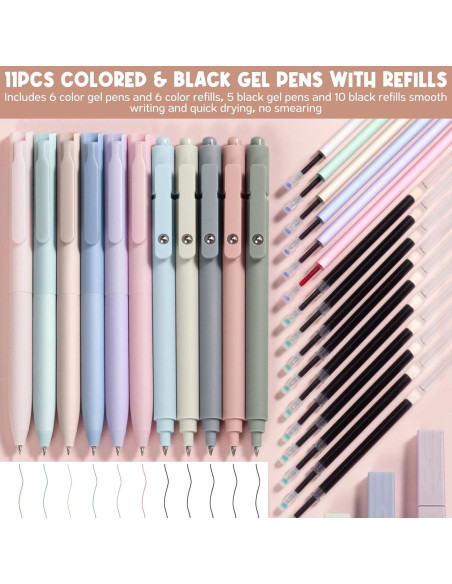 Kit de Suministros Escolares FLOE 65 Piezas Estético Rosa