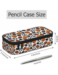 Estuche para Lápices Xuwenz Fútbol Americano 21x9.5x5 cm 2