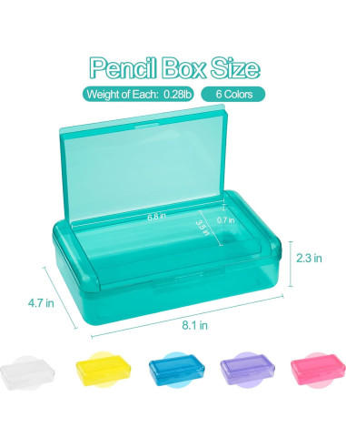 Caja de Lápices Meiikun Verde 2 Compartimentos Plástico