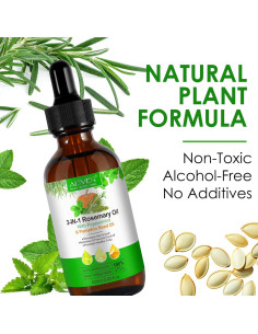 Aceite Crecimiento Capilar Orgánico USJBF 140g - Romero y Menta 2