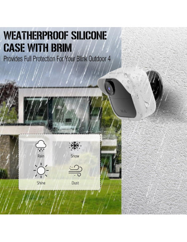 Funda de Silicona PUUUCI para Blink Outdoor 4 - Paquete de 3