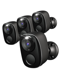 Cámara de Seguridad Rraycom BW4 4Pack 2K Inalámbrica