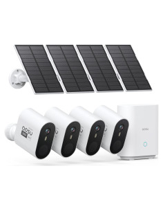 Kit de 4 Cámaras de Seguridad AOSU 5MP Solar Inalámbricas