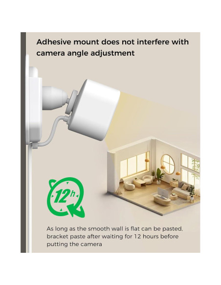 Paquete de 3 Soportes Adhesivos KMOUANTS para Cámara Blink