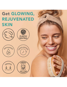 Cepillo Corporal Beauty By Earth Redondo Exfoliante Natural 2