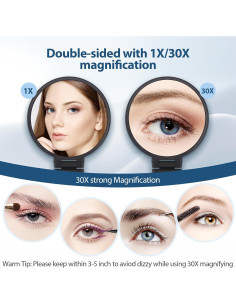 Espejo de Aumento 30X B Beauty Planet Doble Cara Portátil 2