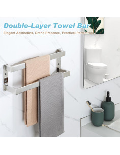 Barra de Toalla Alise GYT5040-C Acero Inoxidable 40.6 cm 2