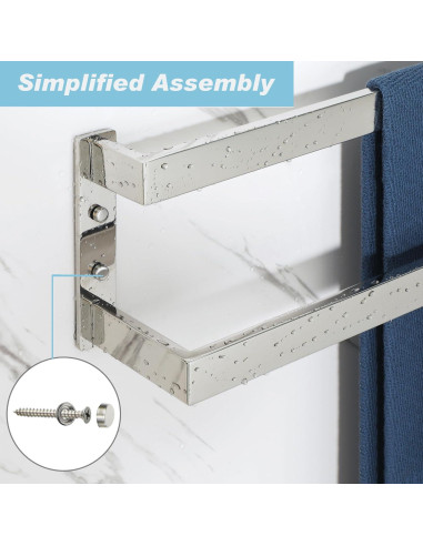 Barra de Toalla Alise GYT5040-C Acero Inoxidable 40.6 cm