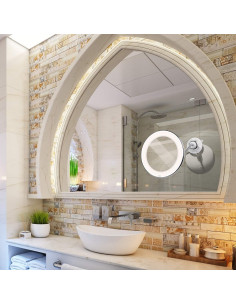 Espejo de Maquillaje Aumentado 10x Brightown con Luz LED 2