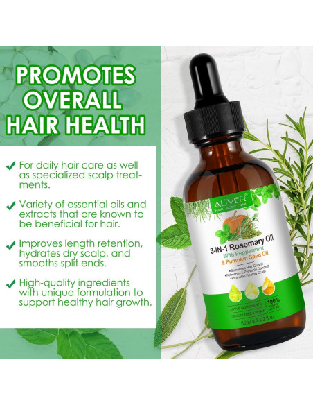 Aceite Crecimiento Capilar Orgánico USJBF 140g - Romero y Menta