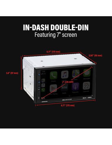 Estéreo para Auto BOSS BVCP9700A-C 7" Pantalla Táctil Bluetooth